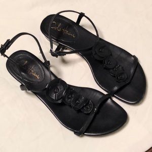 Cole Haan Black leather sandals